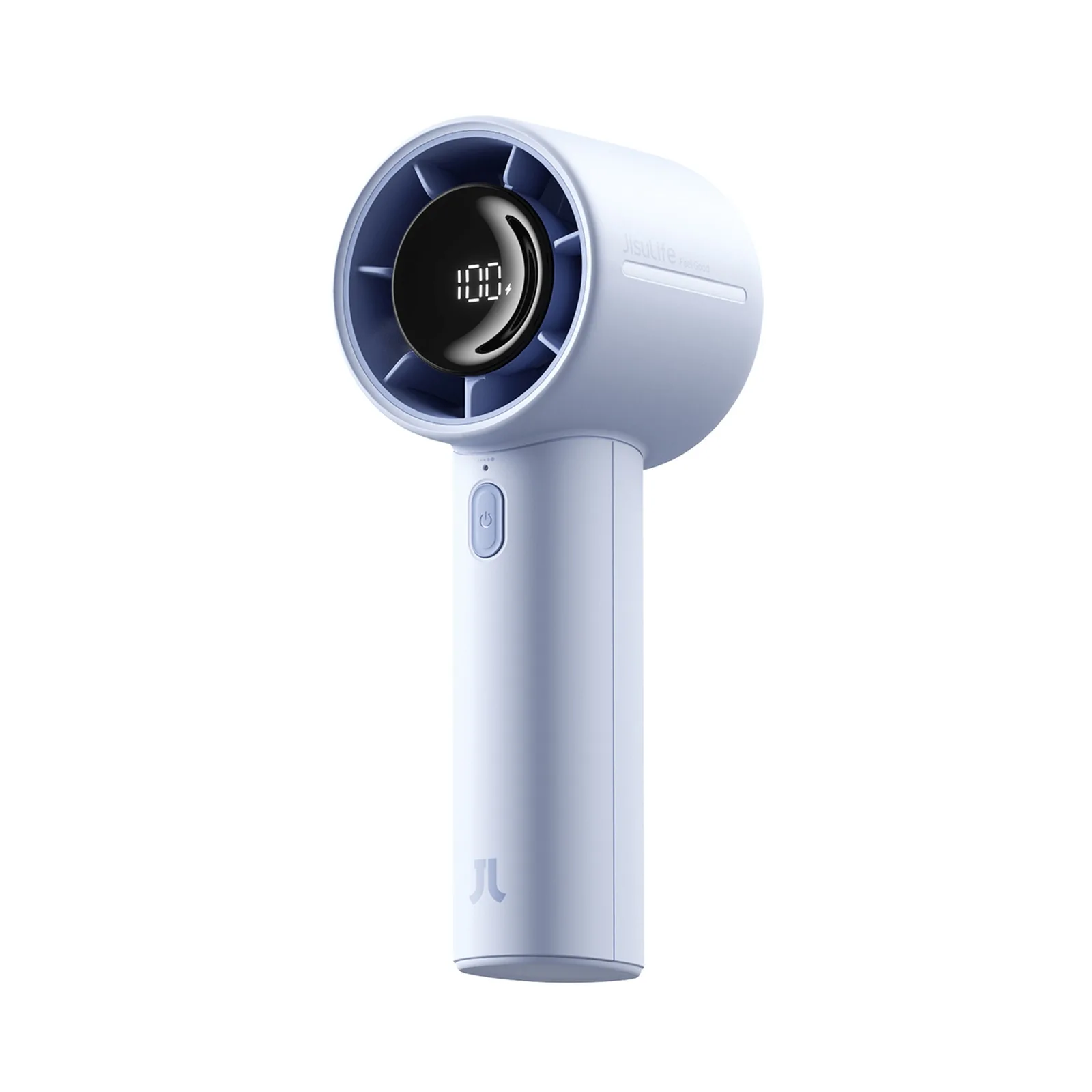 Mini hordozható ventilátor 5000mAh LED - kék