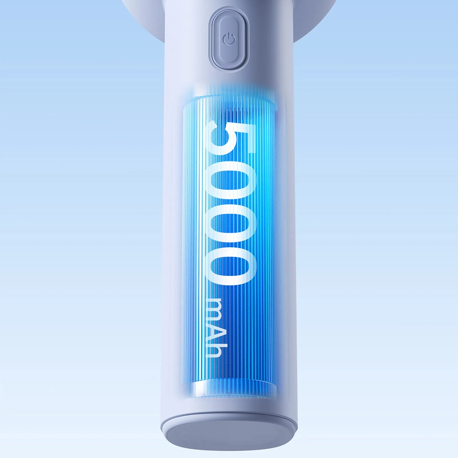 Mini portable fan 5000mAh LED - blue 4