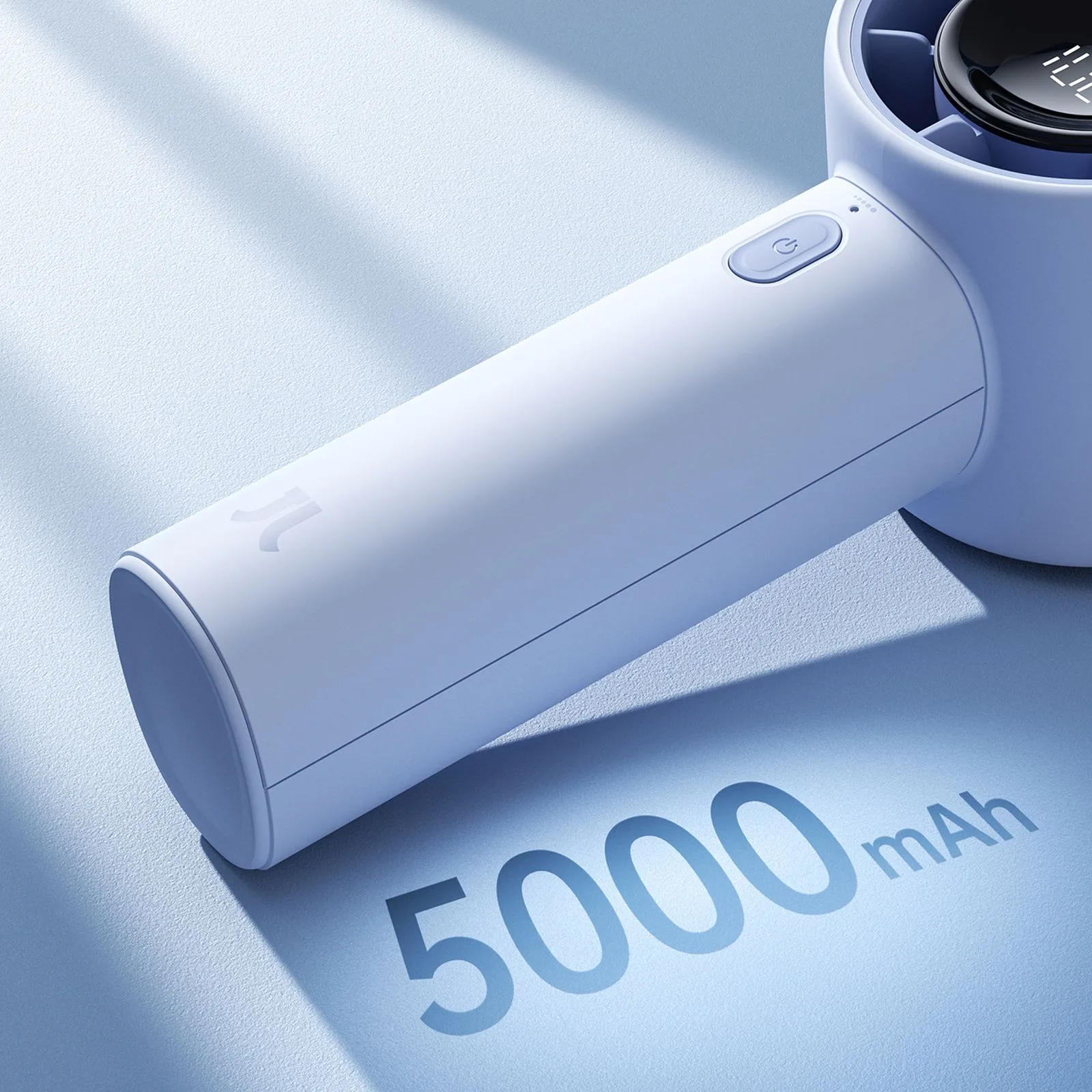 Mini portable fan 5000mAh LED - blue 8