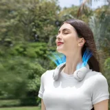 Prenosný ventilátor na krk 4000 mAh – sivý 10