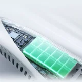 Prenosný ventilátor na krk 4000 mAh – sivý 4