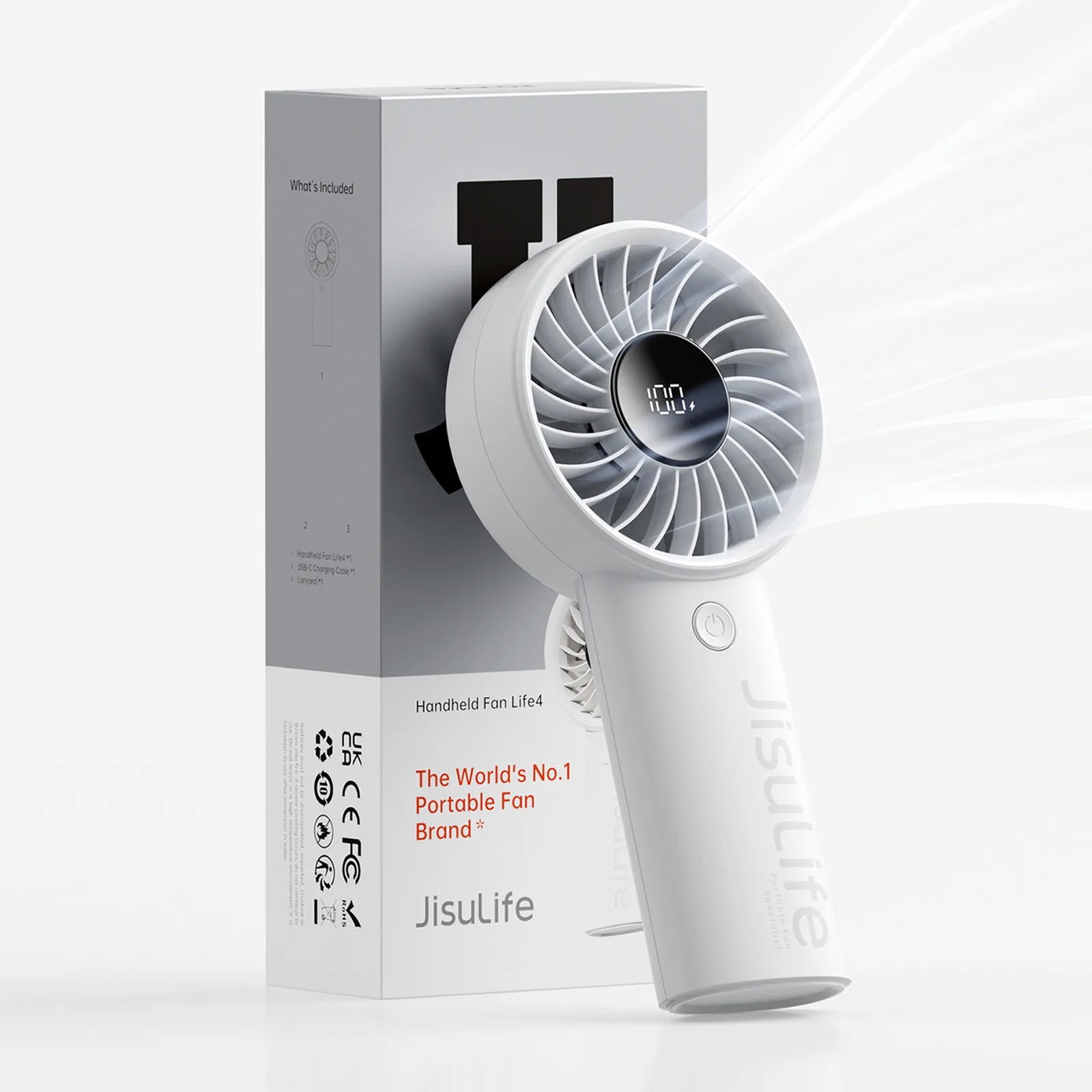 Mini-Handventilator 3600 mAh USB-C – Grau 3