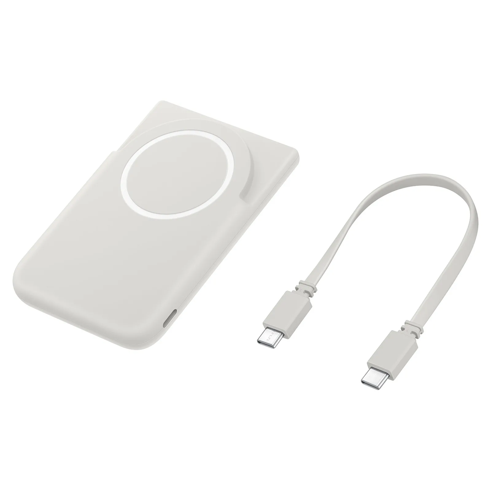 Samsung 5000mAh USB-C Qi2 MagSafe 25W vezeték nélküli energiabank USB-C kábellel - Szürke 5