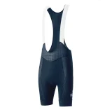 Herren-Radhose mit Hosenträgern und Polster, Größe XL – dunkelblau