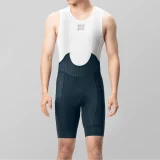 Herren-Radhose mit Hosenträgern und Polster, Größe XL – dunkelblau 9