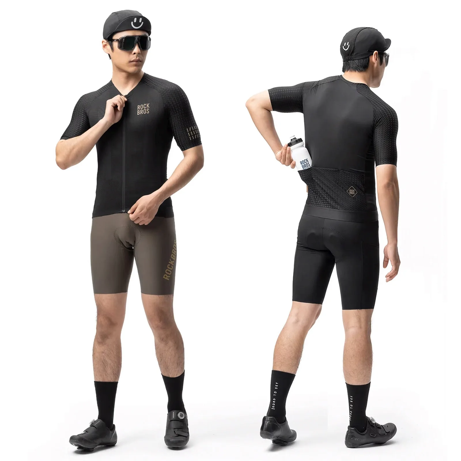 Diamond short-sleeve cycling jersey, size XS - black 4