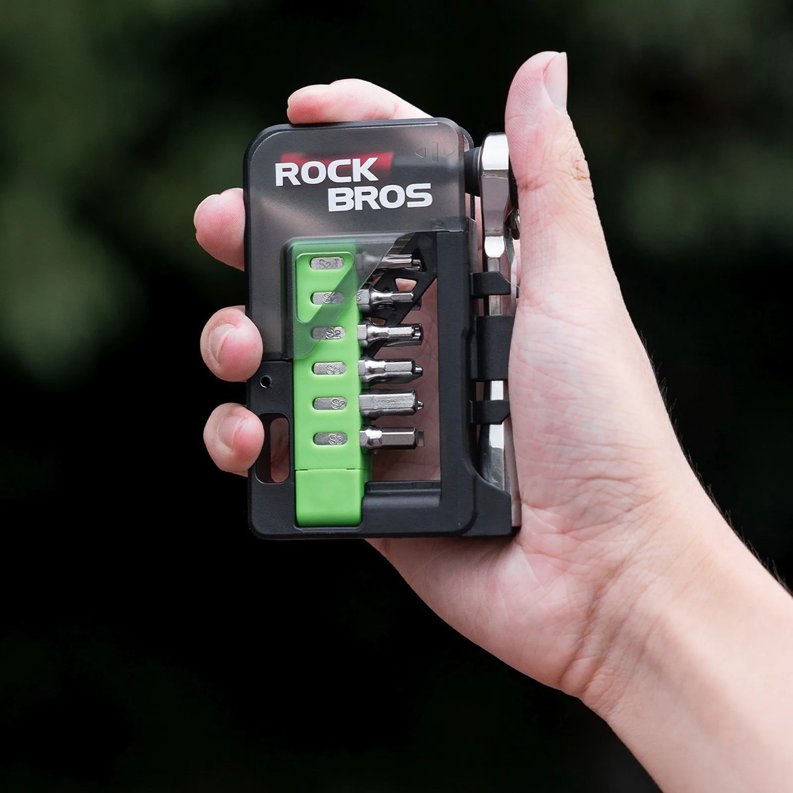 Fahrrad-Multitool-Set mit Mini-Ratsche und Bits 9