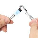 Zestaw narzędzi rowerowych multitool z pompką na naboje CO2 i kluczem grzechotkowym 8