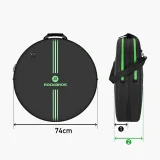 Prepravný obal na bicyklové kolesá, priemer 74 cm – čierny 3