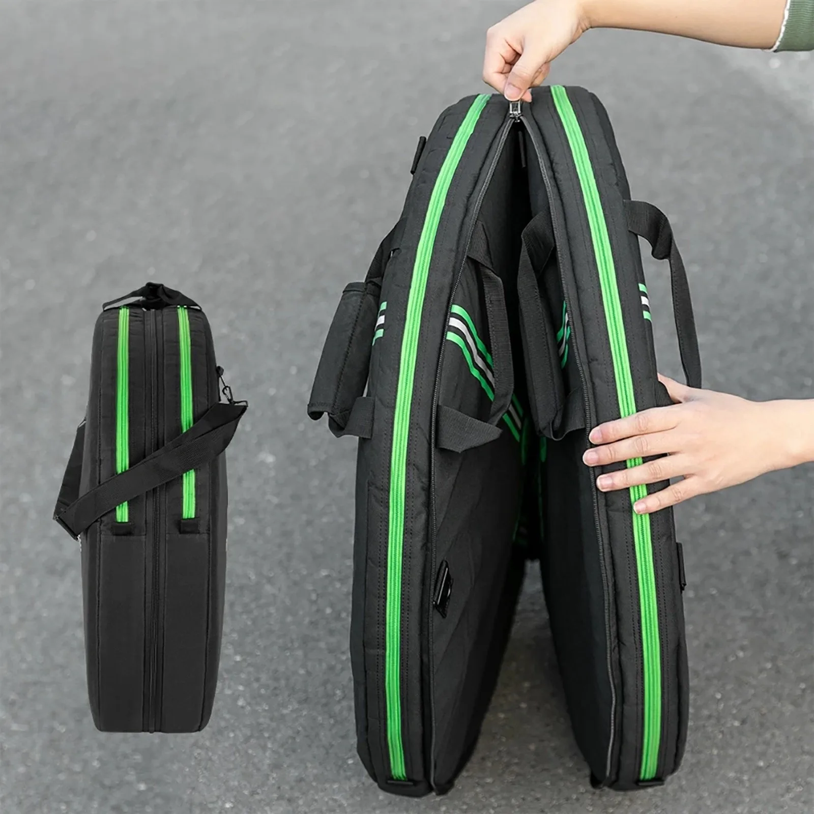 Transport cover for bicycle wheels, 74 cm diameter - black 8