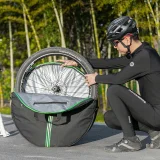 Prepravný obal na bicyklové kolesá, priemer 74 cm – čierny 9