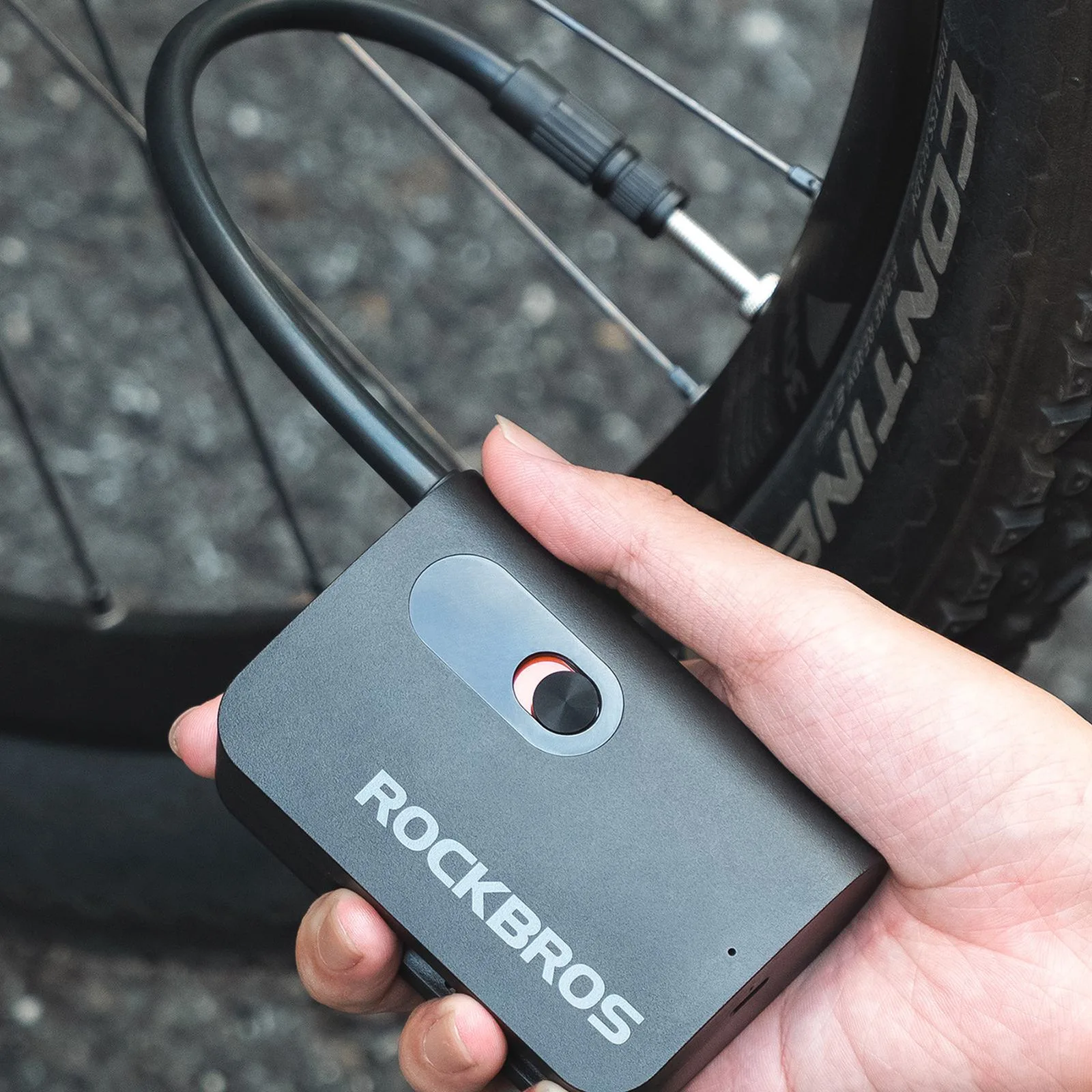 Schrader USB-C 70 psi Pompă de aer reîncărcabilă pentru accesorii sportive 4