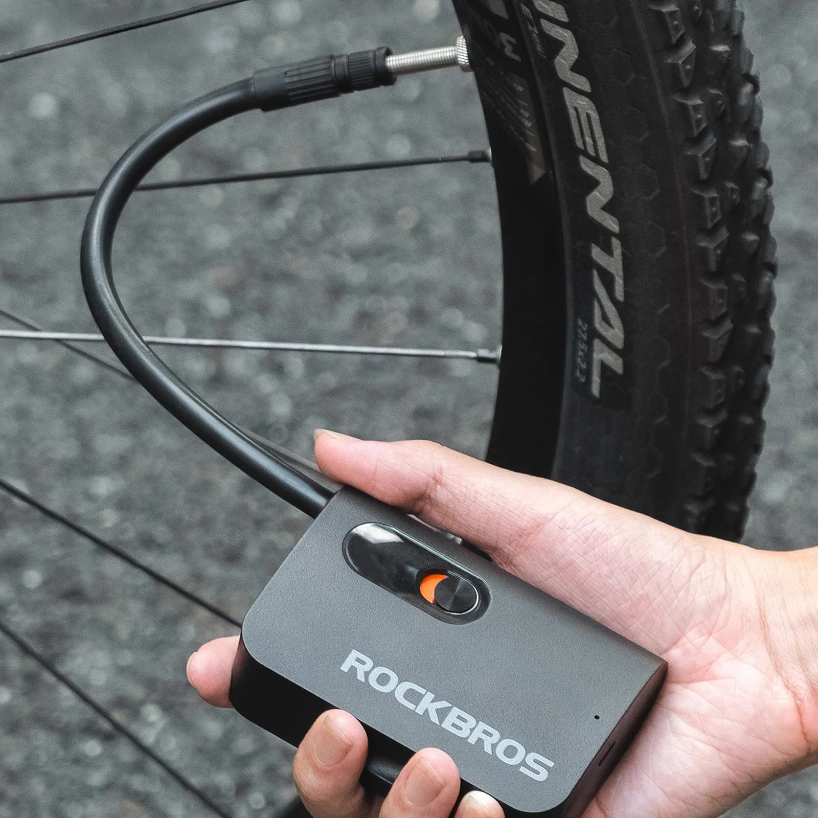 Schrader USB-C 70 psi Pompă de aer reîncărcabilă pentru accesorii sportive 6