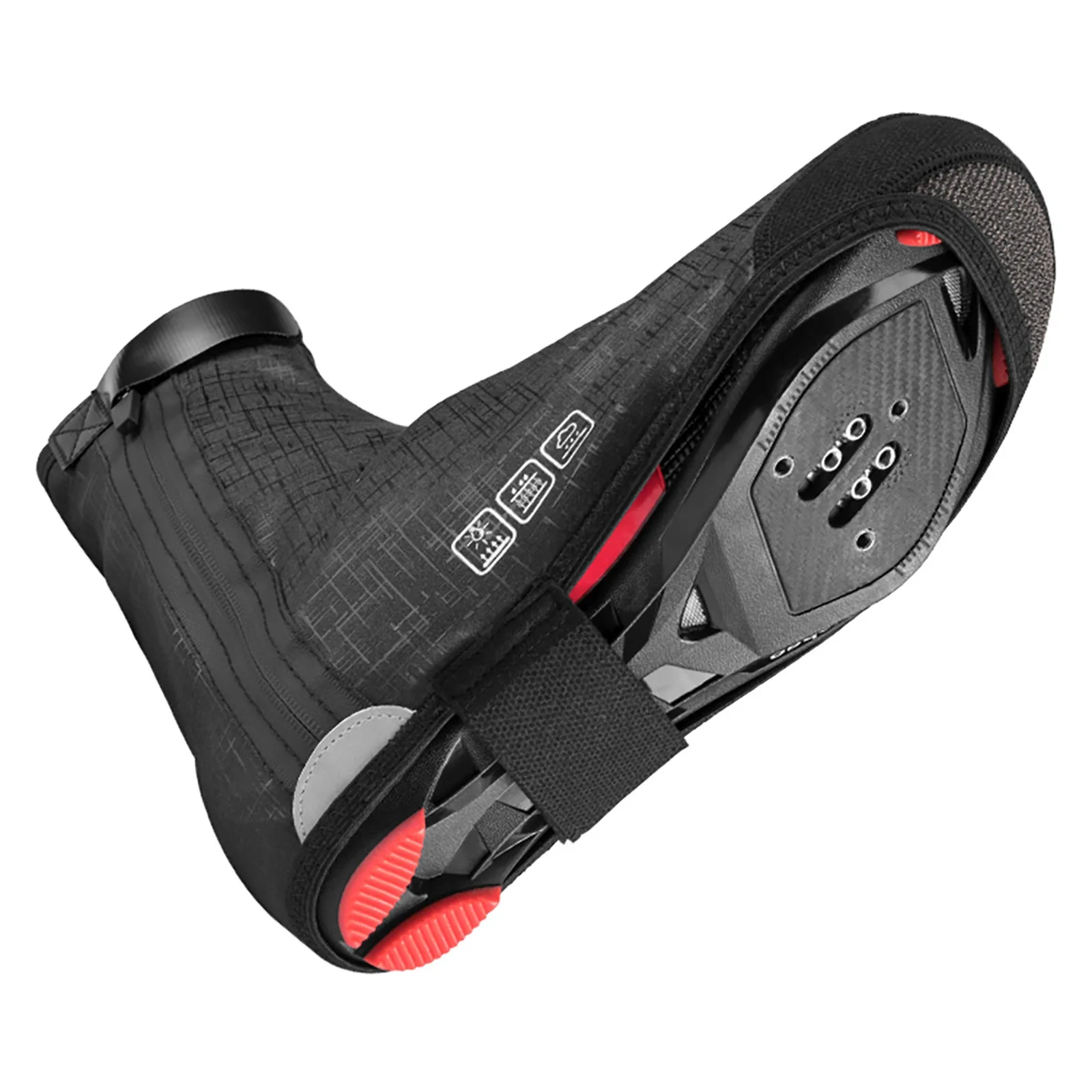 Wind- und wasserdichte Überschuhe 42–46 cm – schwarz 3