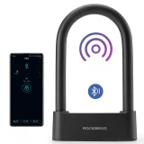 Zapięcie rowerowe SMART z czytnikiem linii papilarnych i Bluetooth - czarne 2
