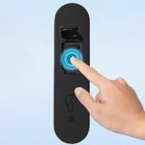 Zapięcie rowerowe SMART z czytnikiem linii papilarnych i Bluetooth - czarne 3