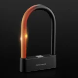 Zapięcie rowerowe SMART z czytnikiem linii papilarnych i Bluetooth - czarne 4