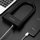 Zapięcie rowerowe SMART z czytnikiem linii papilarnych i Bluetooth - czarne 6