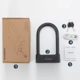 Zapięcie rowerowe SMART z czytnikiem linii papilarnych i Bluetooth - czarne 9