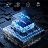 Ładowarka sieciowa USB-A USB-C GaN 65W z kablem USB-C 100W 1.2m - czarna 10