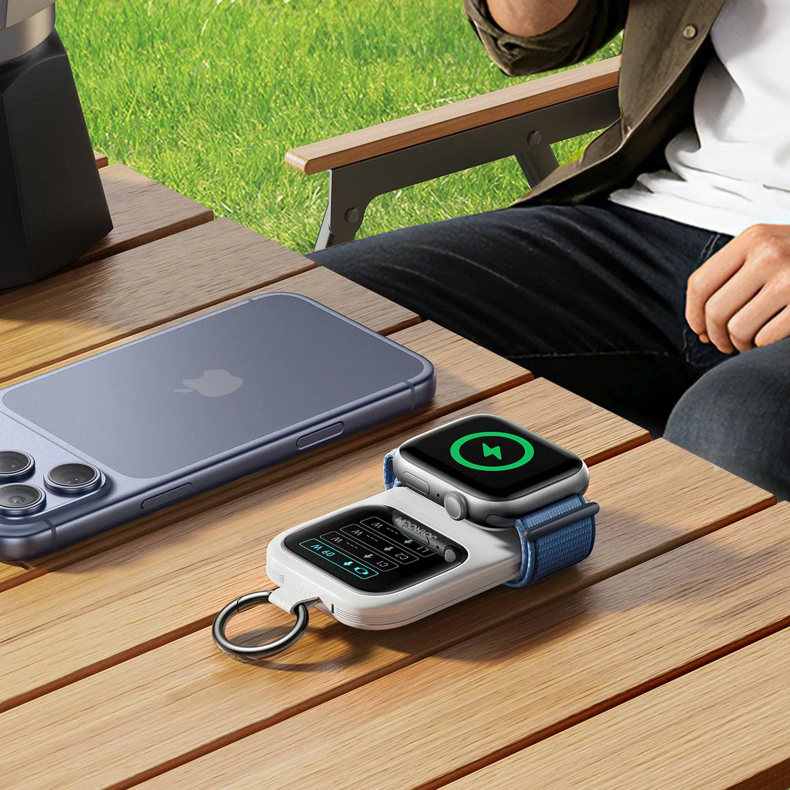 5000mAh Power Bank s bežičnim punjenjem sata 5W - Bijela 10