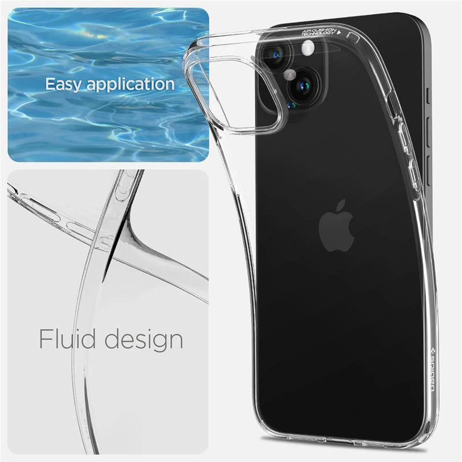 Husă pentru iPhone 15 Plus Crystal Flex - transparentă 6