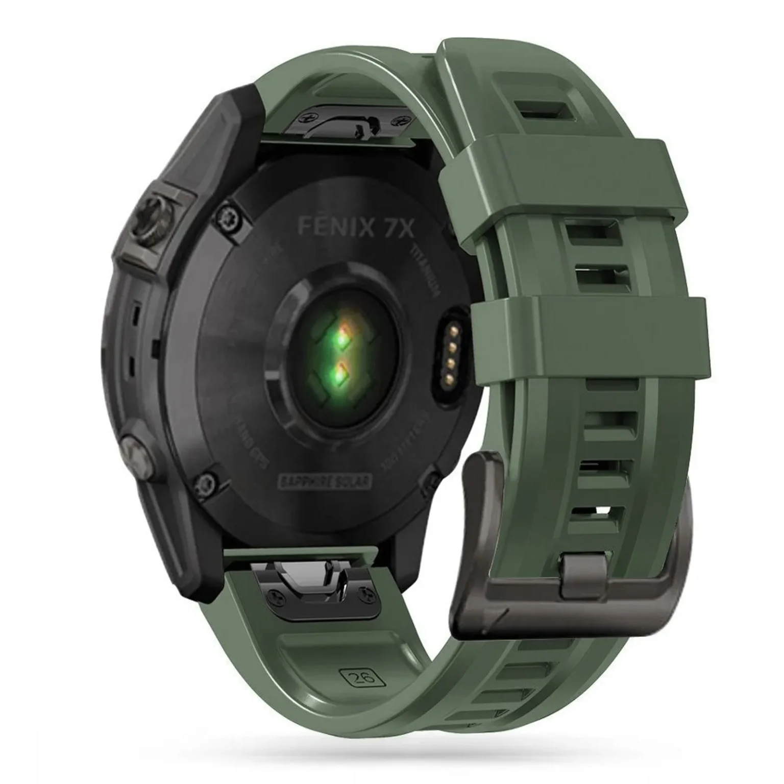 Garmin Fenix 5 / 6 / 6 Pro / 7 IconBand-Armband – grün Garmin Fenix 5 / 6 / 6 Pro / 7 IconBand-Armband – grün