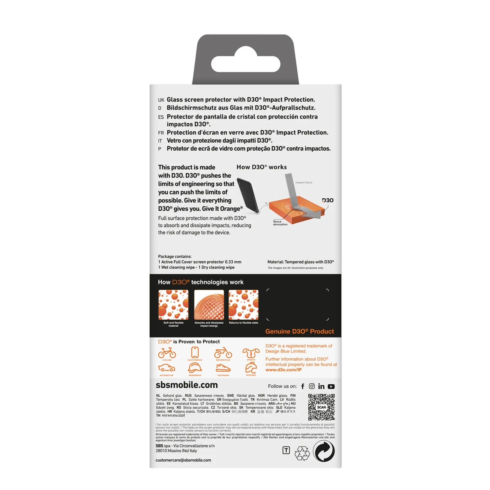 Tempered glass with frame for iPhone 16 Pro Tempered Glass D3O 3
