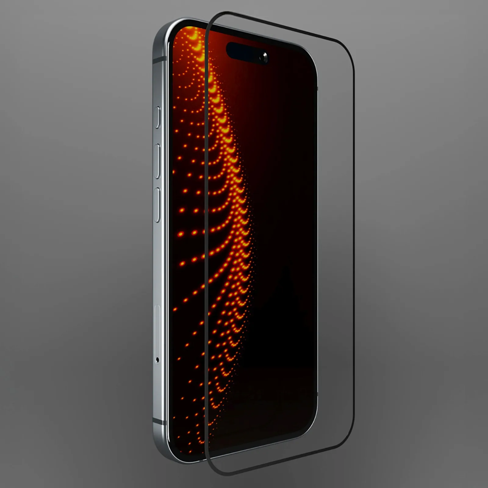 Tempered glass with frame for iPhone 16 Pro Tempered Glass D3O 4