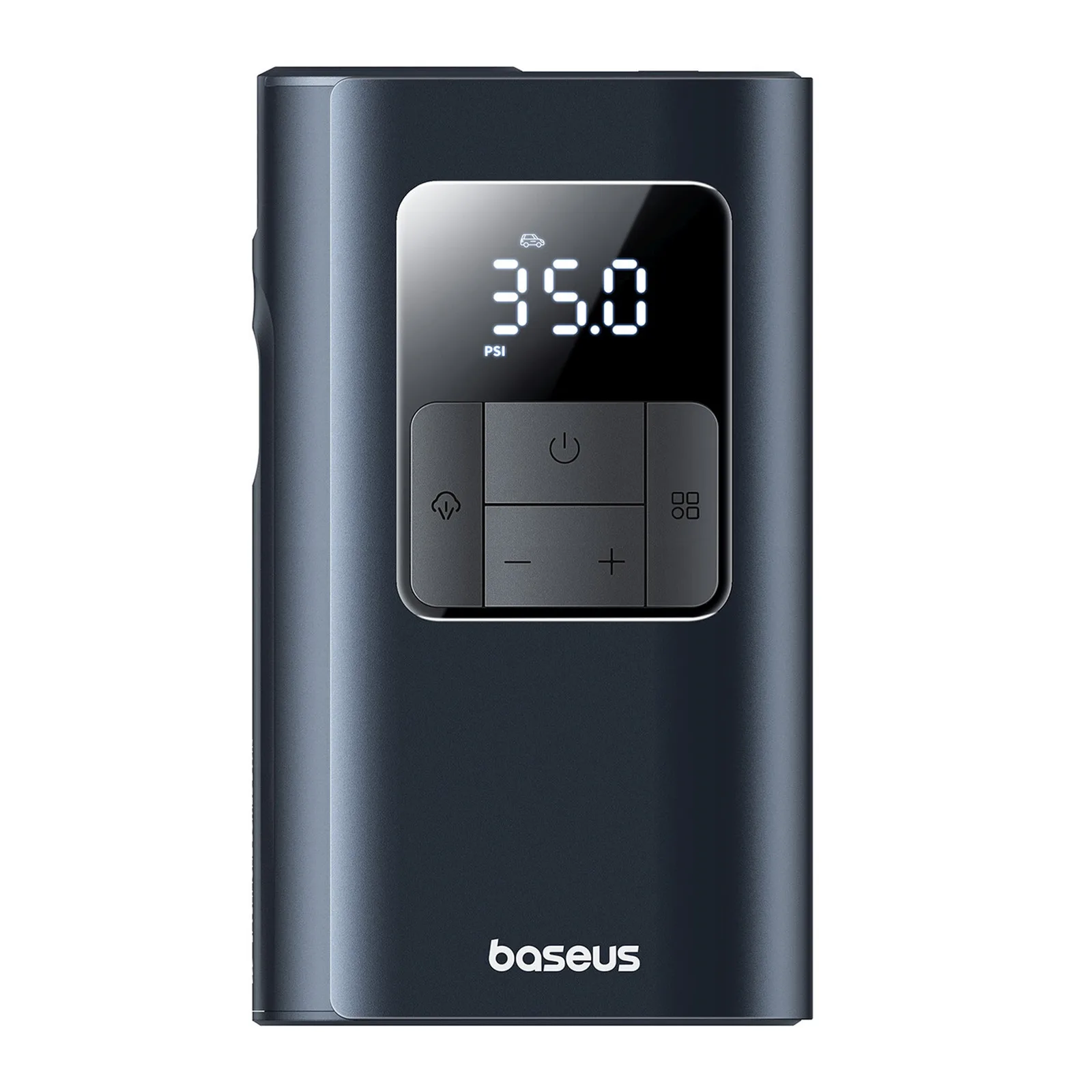 Compresor de anvelope 2-in-1 cu lanternă și powerbank 6000mAh 75W - negru Compresor de anvelope 2-in-1 cu lanternă și powerbank 6000mAh 75W - negru