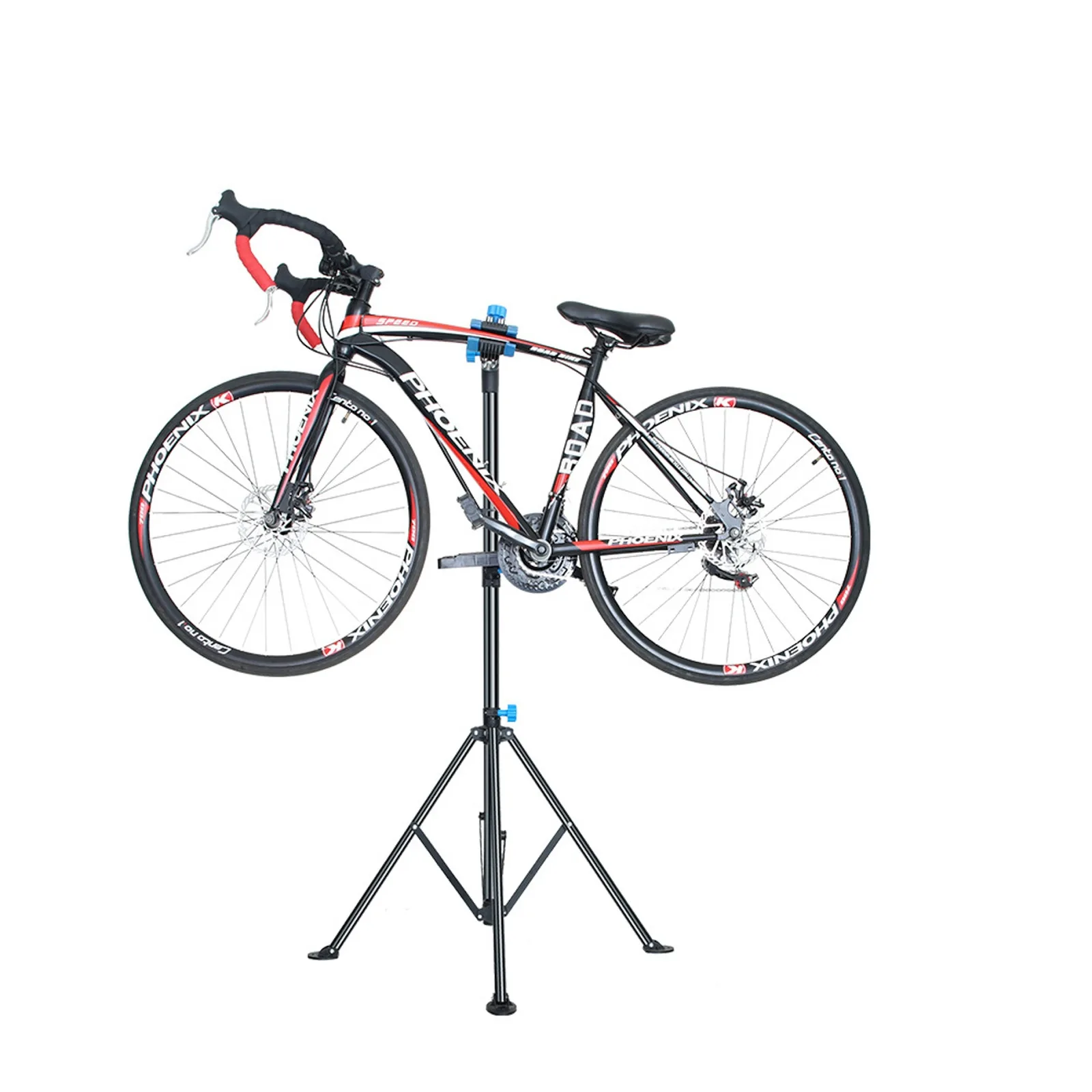 Stojak serwisowy podłogowy regulowany do rowerów 30 kg - czarny 4