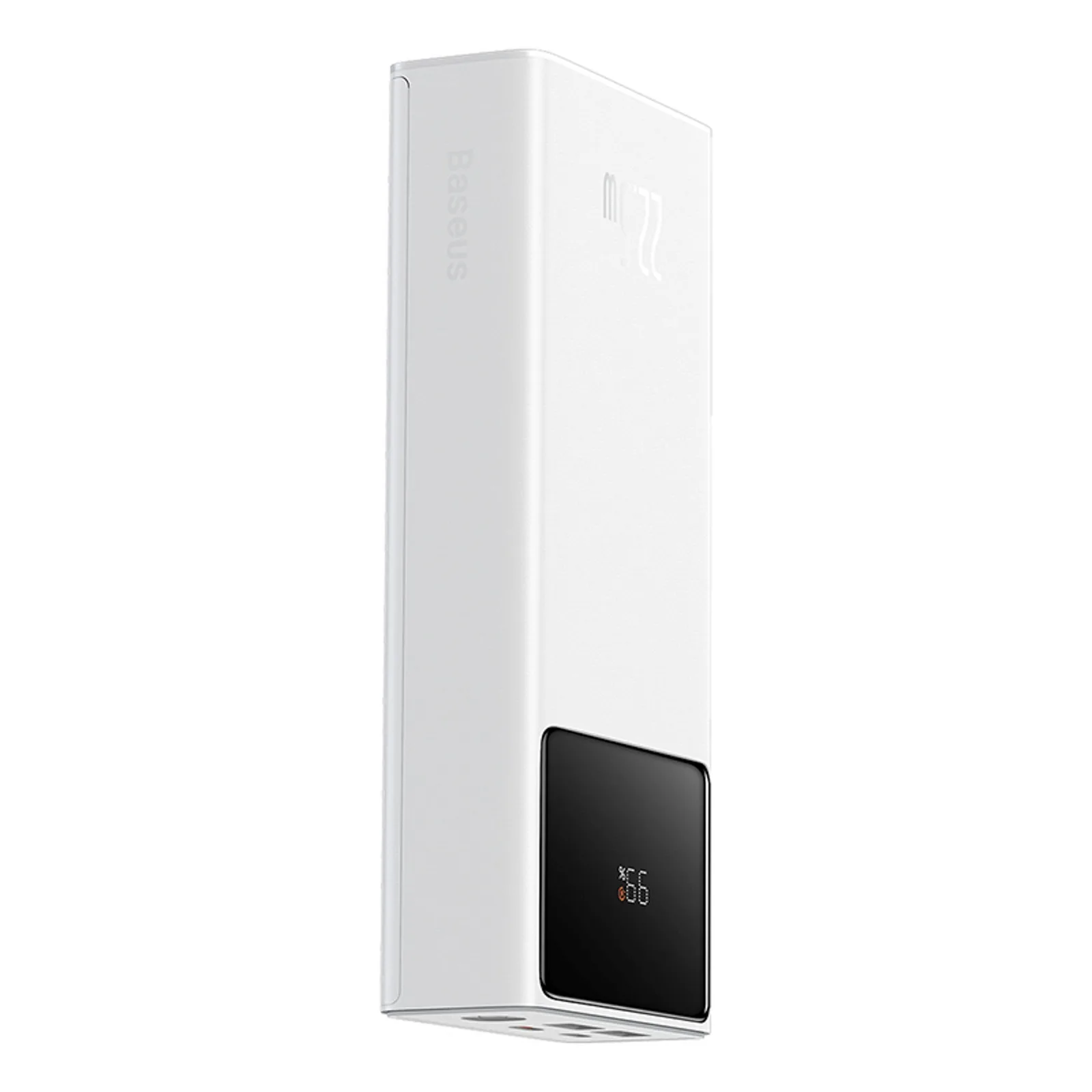 Powerbank 20000mAh USB-A USB-C z wyświetlaczem kablem 22.5W - biały 3