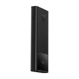 Powerbank 10000mAh USB-A USB-C z wyświetlaczem kablem 22.5W - czarny 3