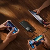 Powerbank 10000mAh USB-A USB-C z wyświetlaczem kablem 22.5W - czarny 7