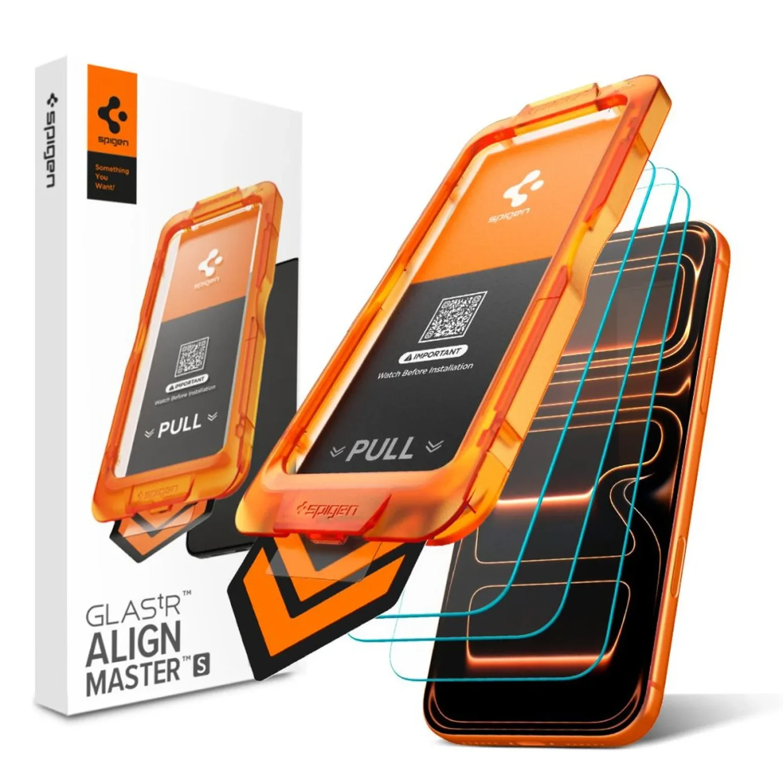 Tempered glass for iPhone 17 Pro with applicator - 3 pcs.