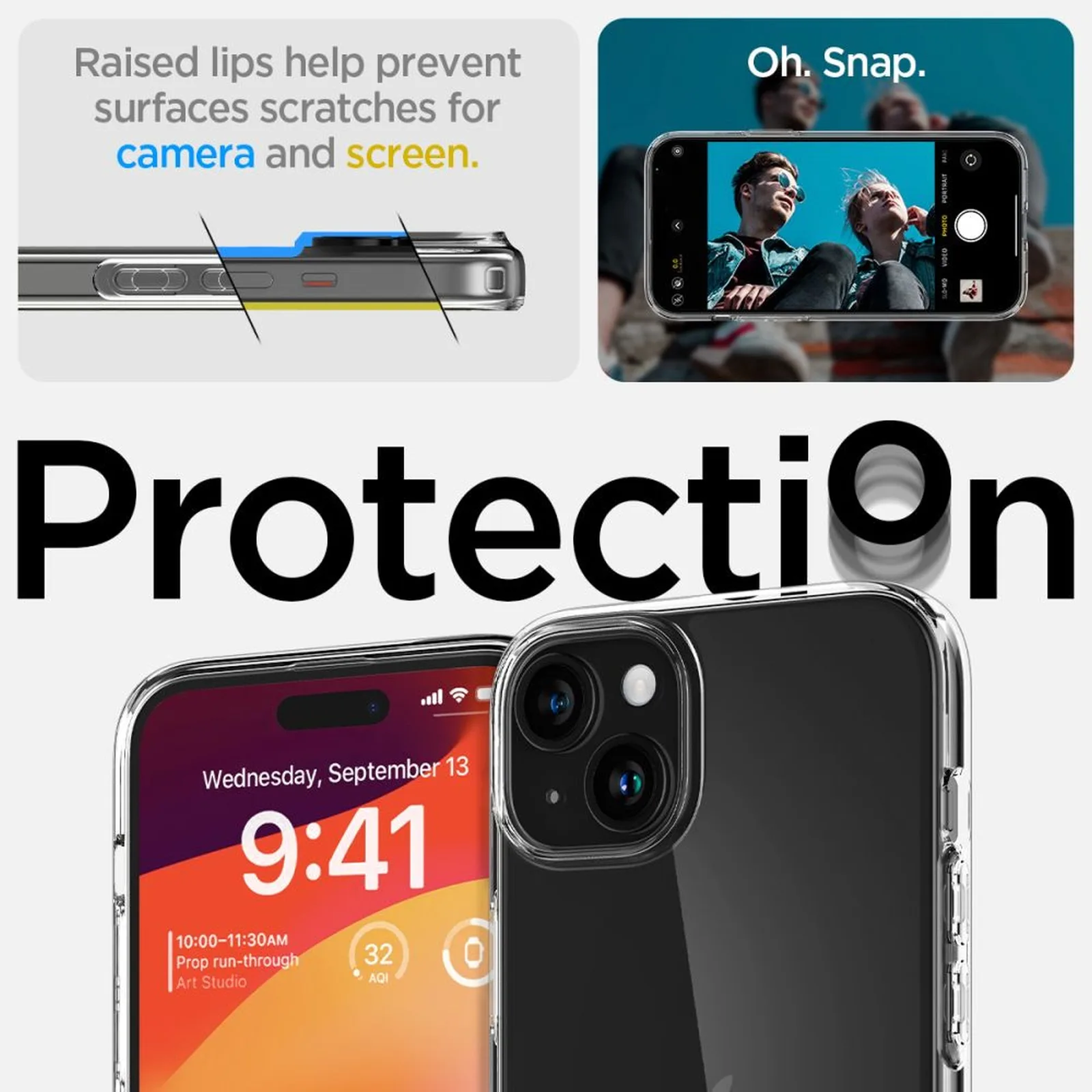 Husă pentru iPhone 15 Plus Liquid Crystal - transparentă 11