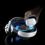 Pasek odciążający do gogli VR Meta Quest 3 z baterią zewnętrzną - biało czarny 6