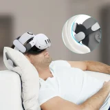 Pasek odciążający do gogli VR Meta Quest 3 z baterią zewnętrzną - biało czarny 8