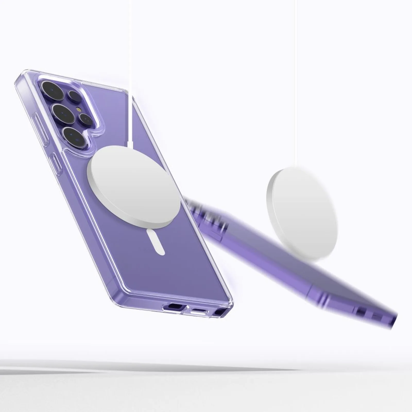 Etui pokrowiec na Samsung Galaxy S25 Ultra FlexAir Hybrid MagSafe - przezroczysty 2