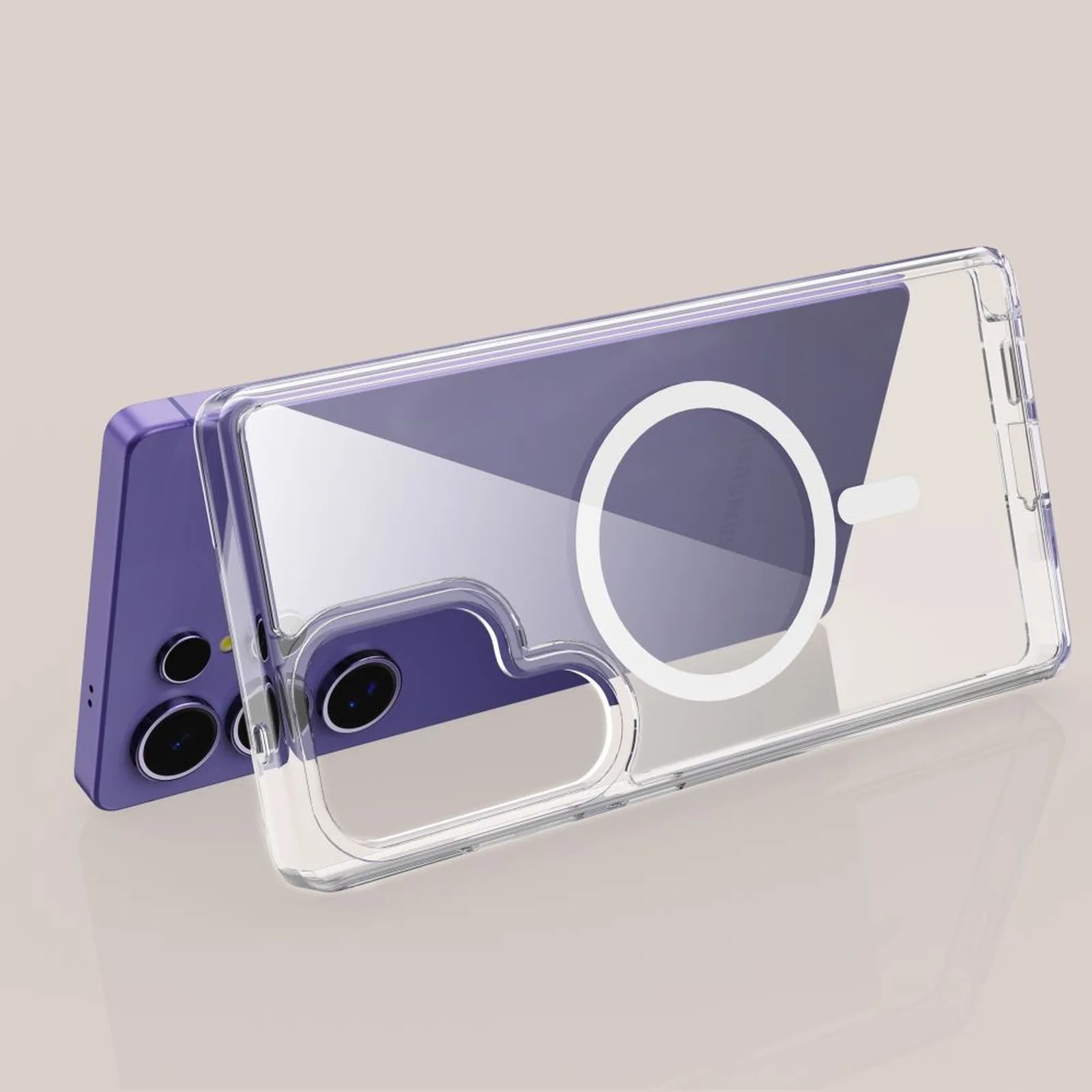 Etui pokrowiec na Samsung Galaxy S25 Ultra FlexAir Hybrid MagSafe - przezroczysty 3
