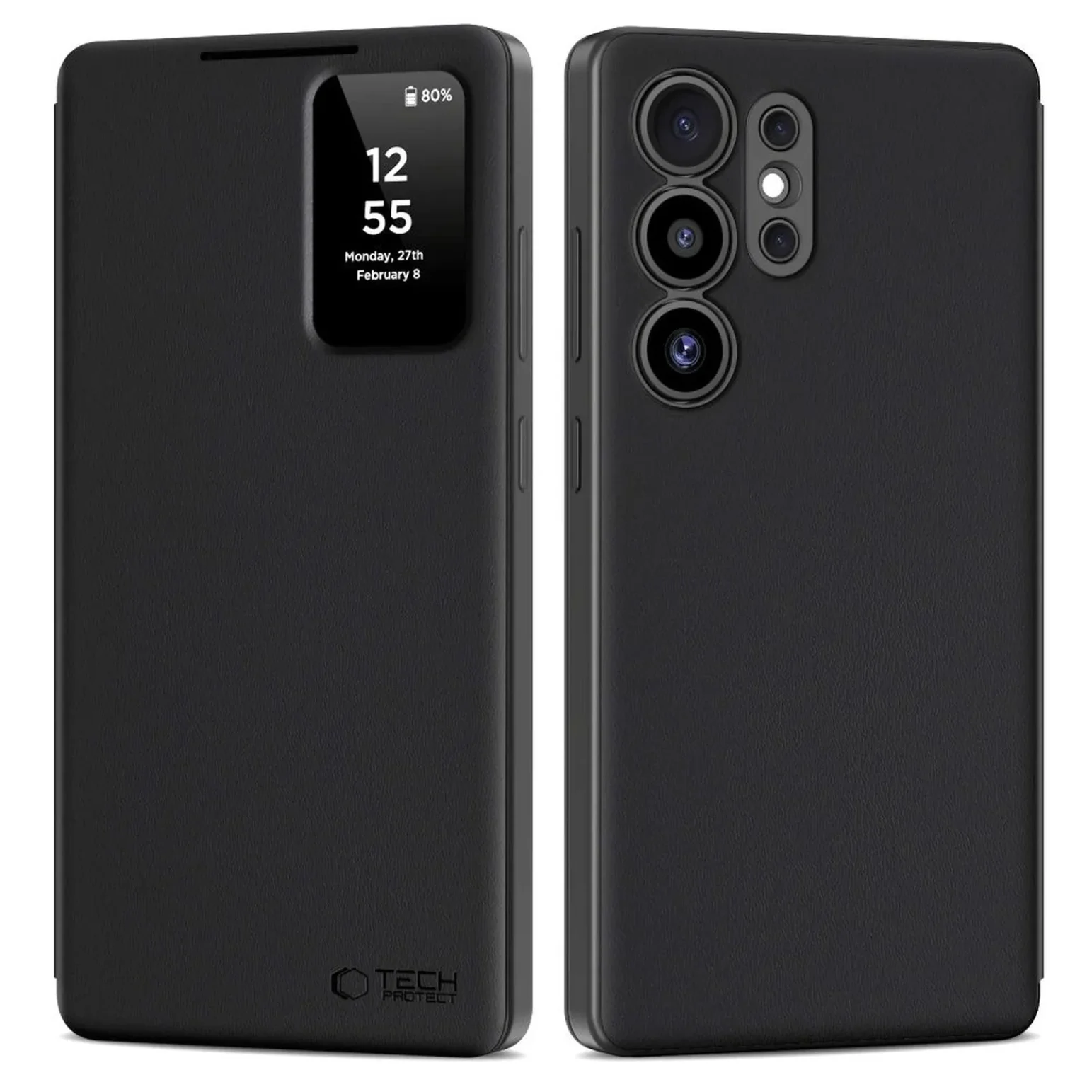 Hülle für das Samsung Galaxy S25 Ultra „Smart Wallet“ – mattschwarz