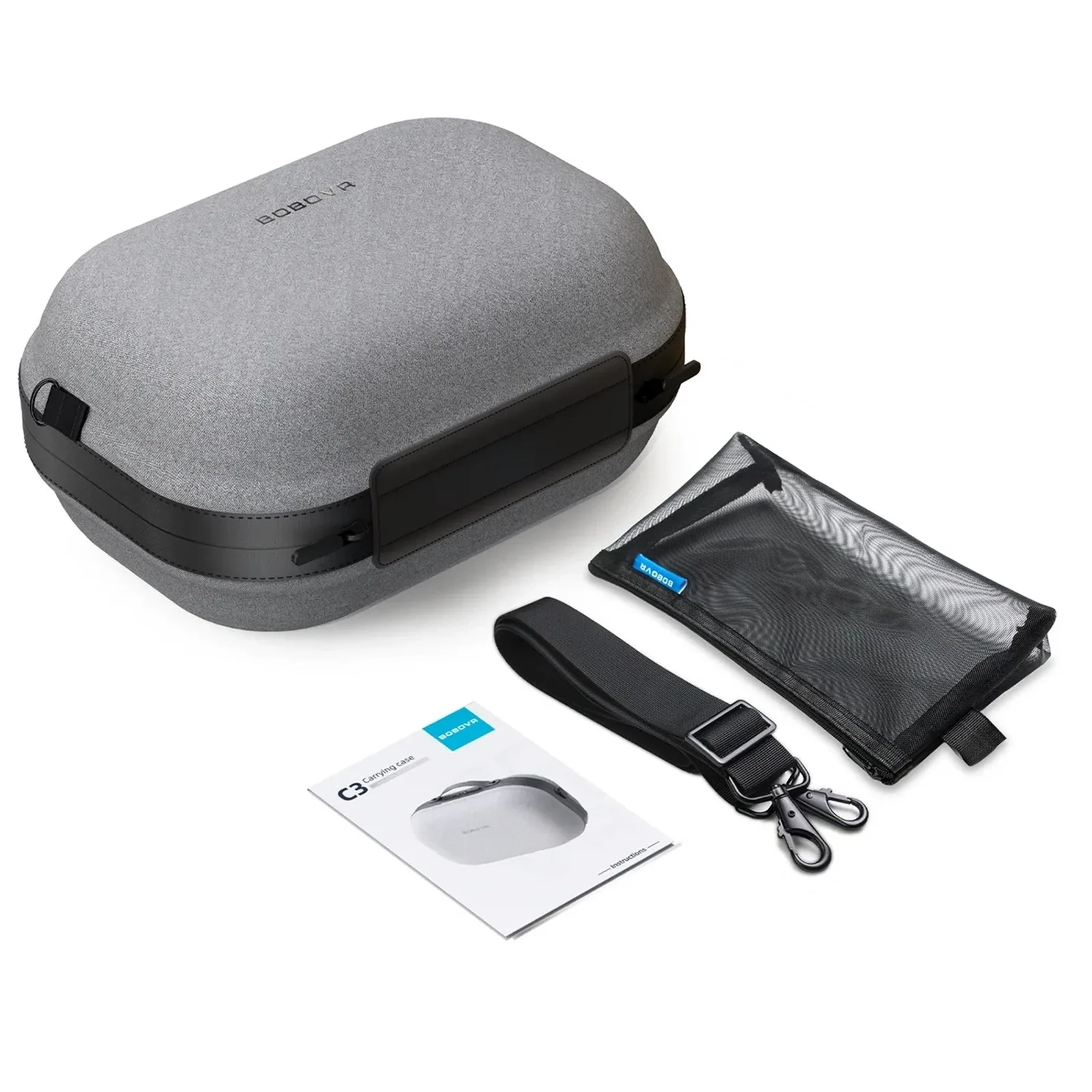 Transporttasche für Meta Quest 3 und 3S-Brillen – grau 2