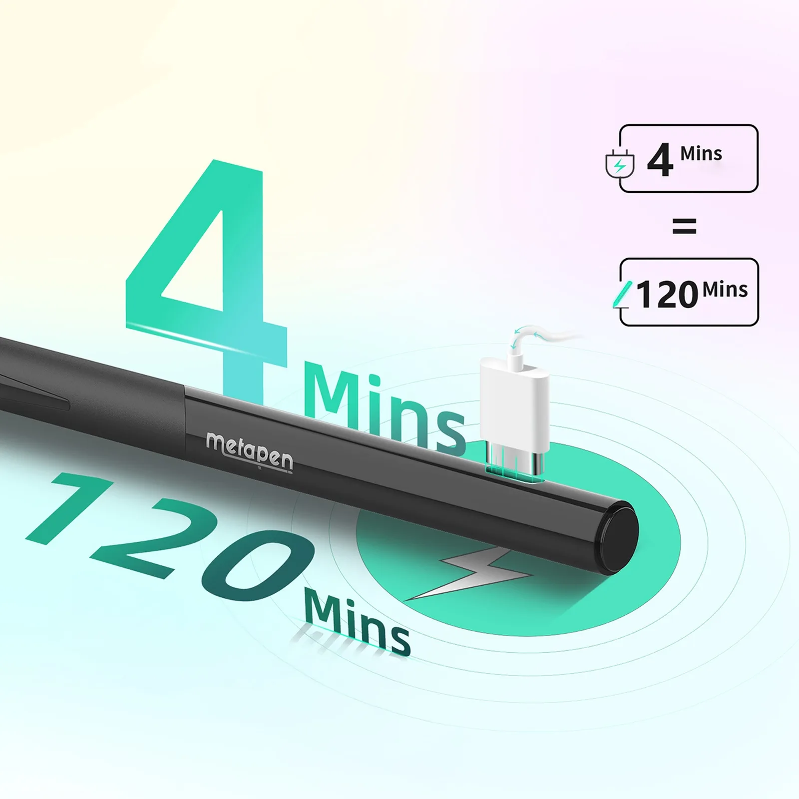 Precision stylus for iPad USB-C Pencil D1 - black 2