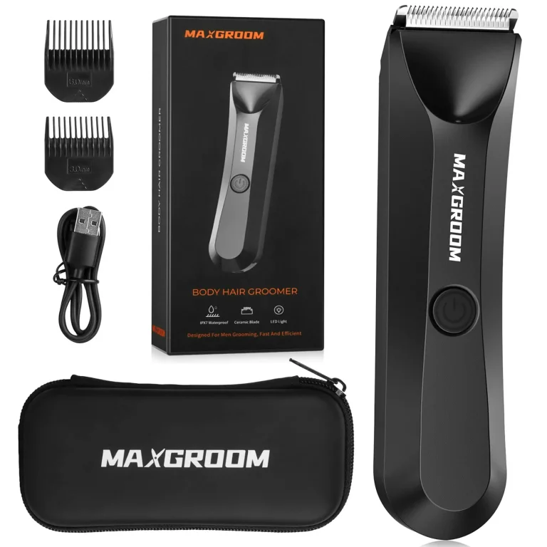 Többfunkciós, vízálló trimmer LED-es világítással és 2 db USB-C-s csatlakozóval – készlet