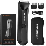 Multifunktionaler, wasserdichter Trimmer mit LED-Licht und 2 USB-C-Aufsätzen – Set 4