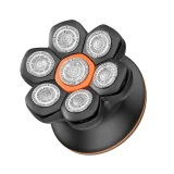 Električni aparat za glavu i bradu s 7 LED glava, USB-C - crni 2