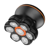 Električni aparat za glavu i bradu s 7 LED glava, USB-C - crni 3