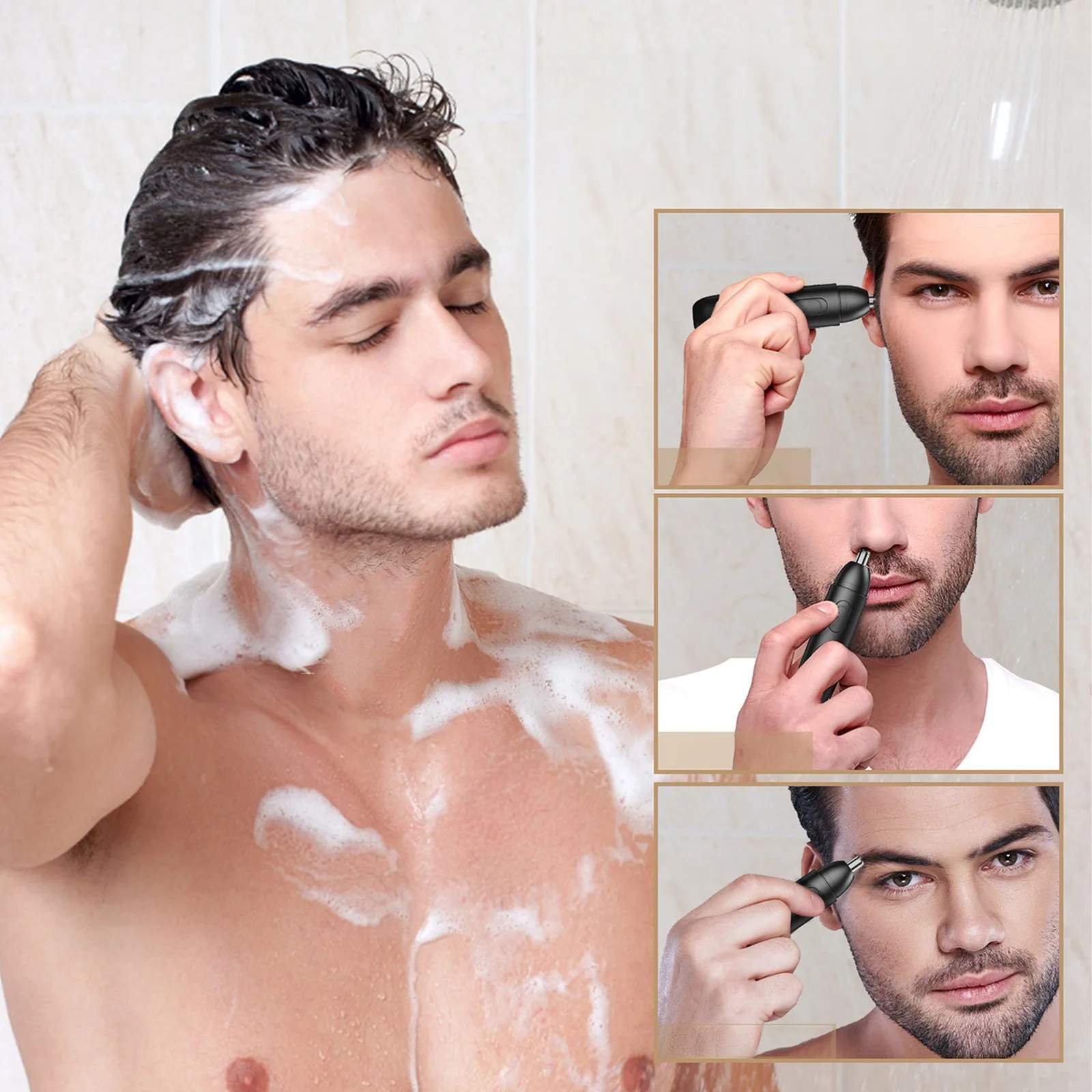 USB-C ear nose and eyebrow trimmer - black 6