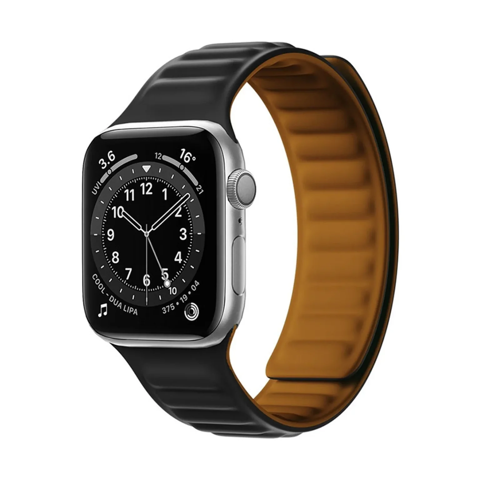 Pasek magnetyczny opaska bransoleta do Apple Watch 41 mm - czarny Pasek magnetyczny opaska bransoleta do Apple Watch 41 mm - czarny