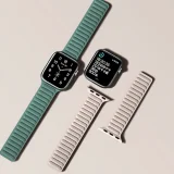 Pasek magnetyczny opaska bransoleta do Apple Watch 41 mm - czarny 4